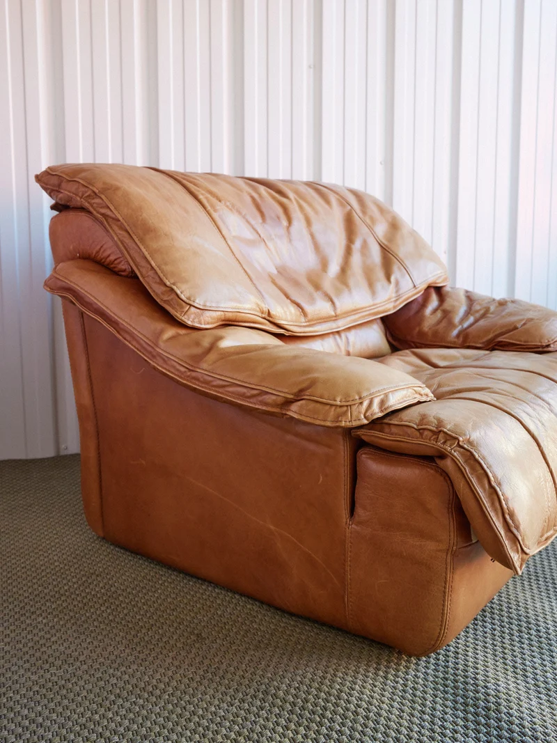 Jakob, le fauteuil en cuir italien N°1395