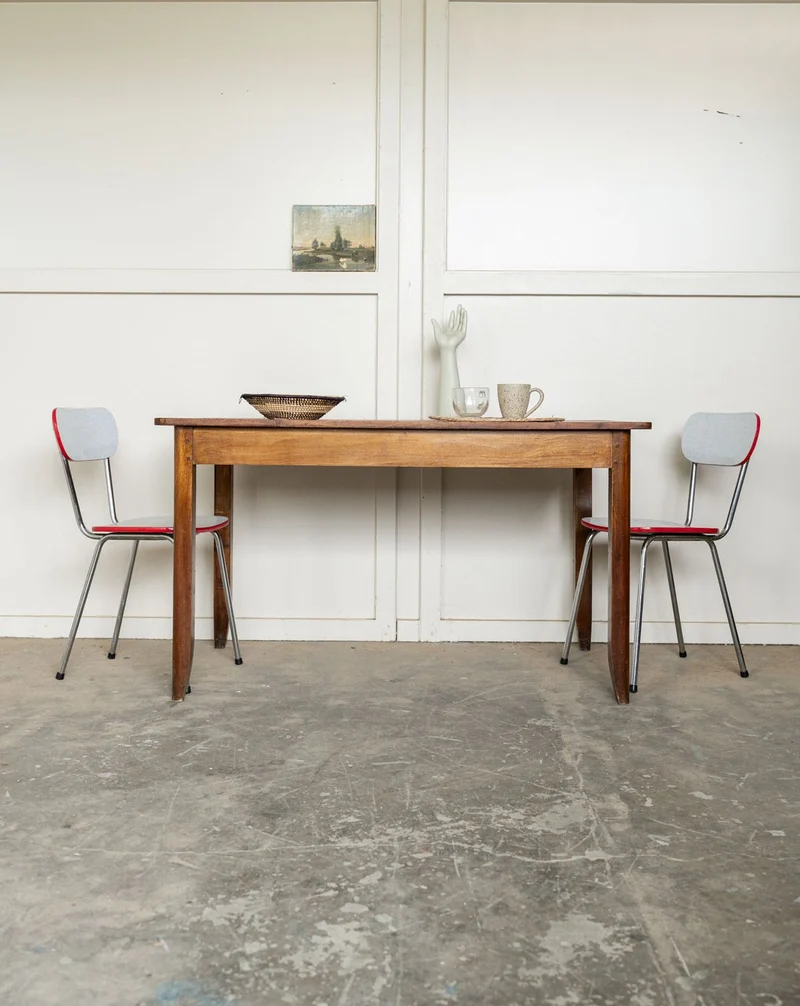 Romy, la table à manger de campagne en bois N°1569