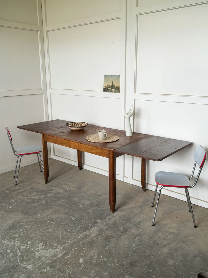 Romy, la table à manger de campagne en bois N°1569