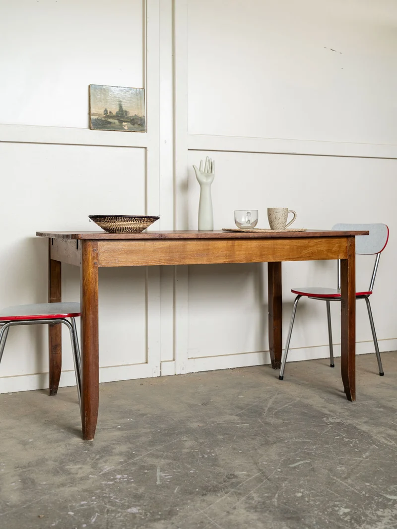 Romy, la table à manger de campagne en bois N°1569