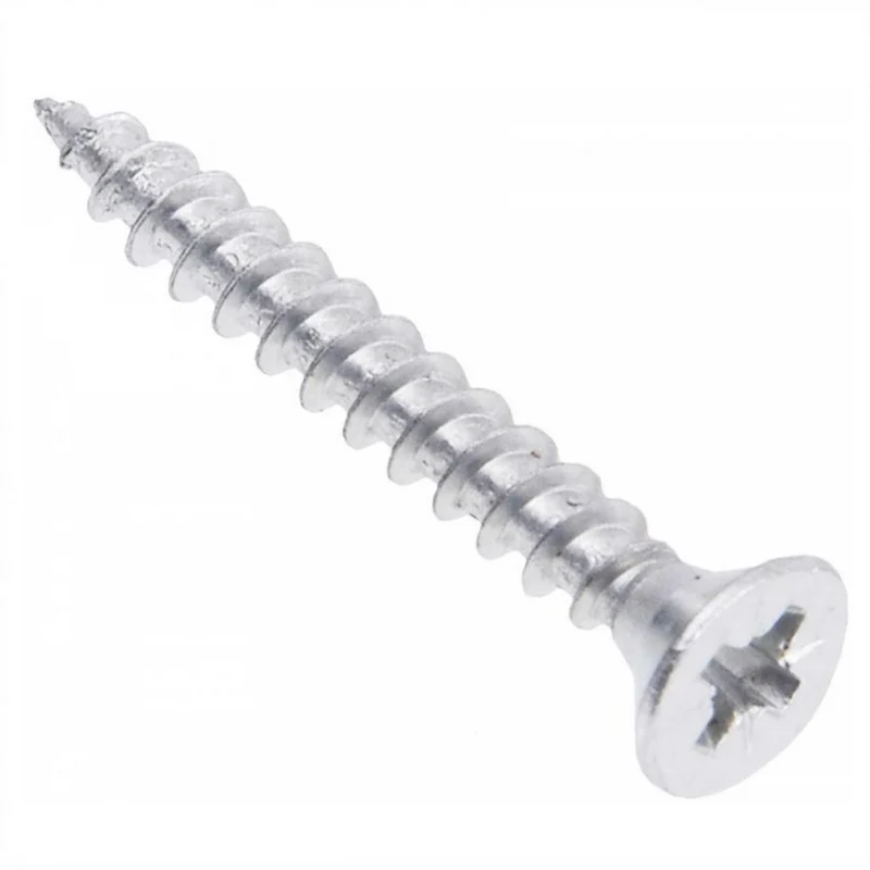 Vis à bois PZ2 4.0x45mm Zinc Blanc (100 pièces)