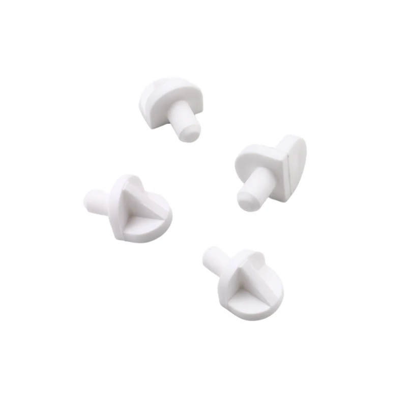 Taquet pour étagère plastique 5mm - Blanc 20 pièces