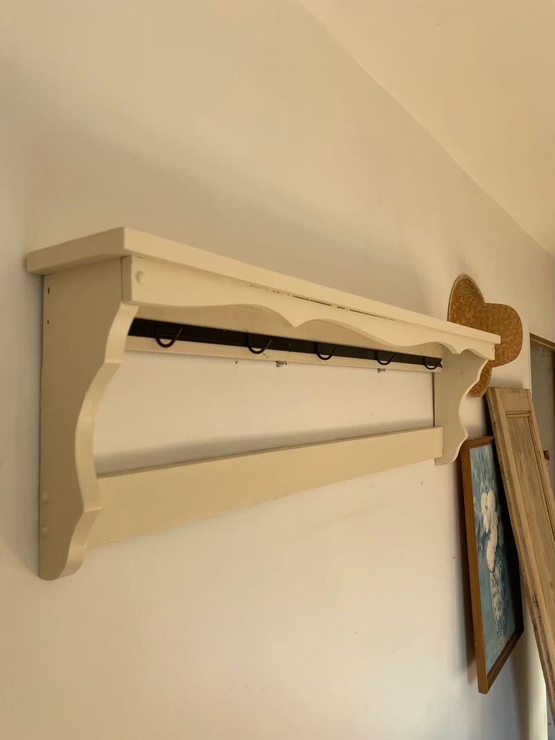 Étagère murale en bois ancien rénovée