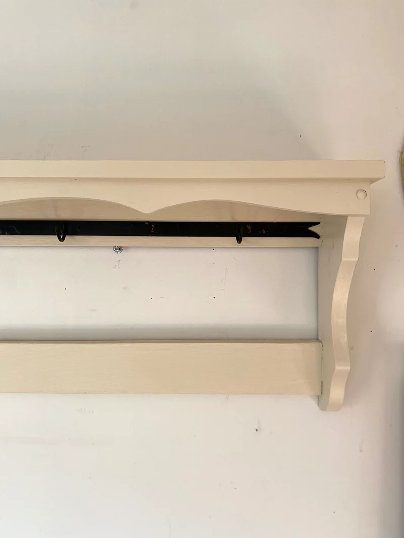 Étagère murale en bois ancien rénovée
