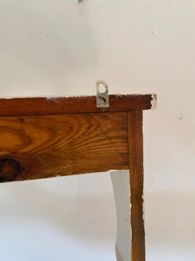 Étagère murale en bois ancien rénovée