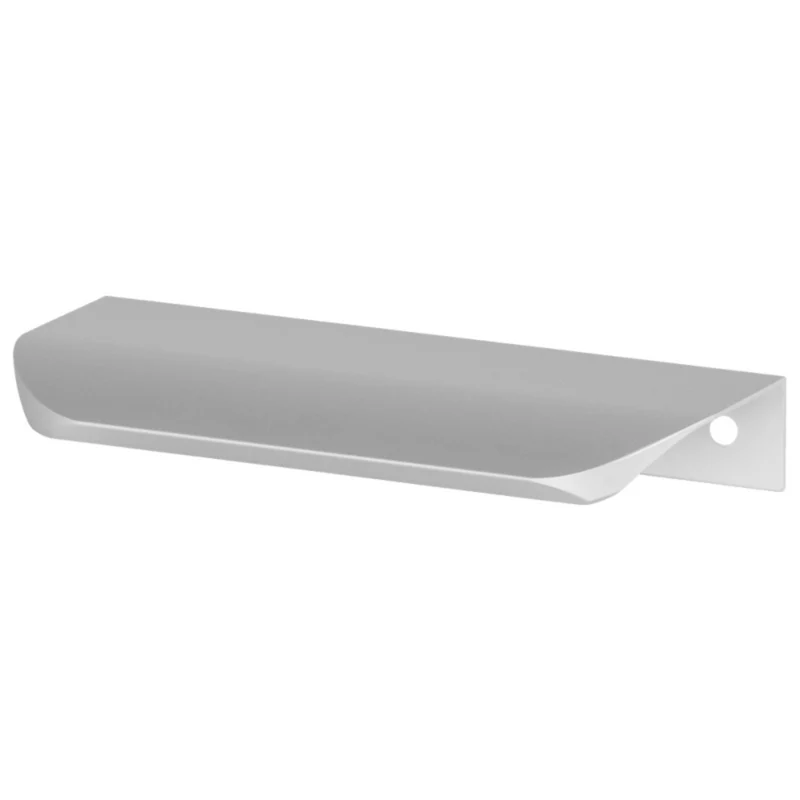 Poignée profilée ronde 256mm (Longueur totale 276mm) - Aluminium