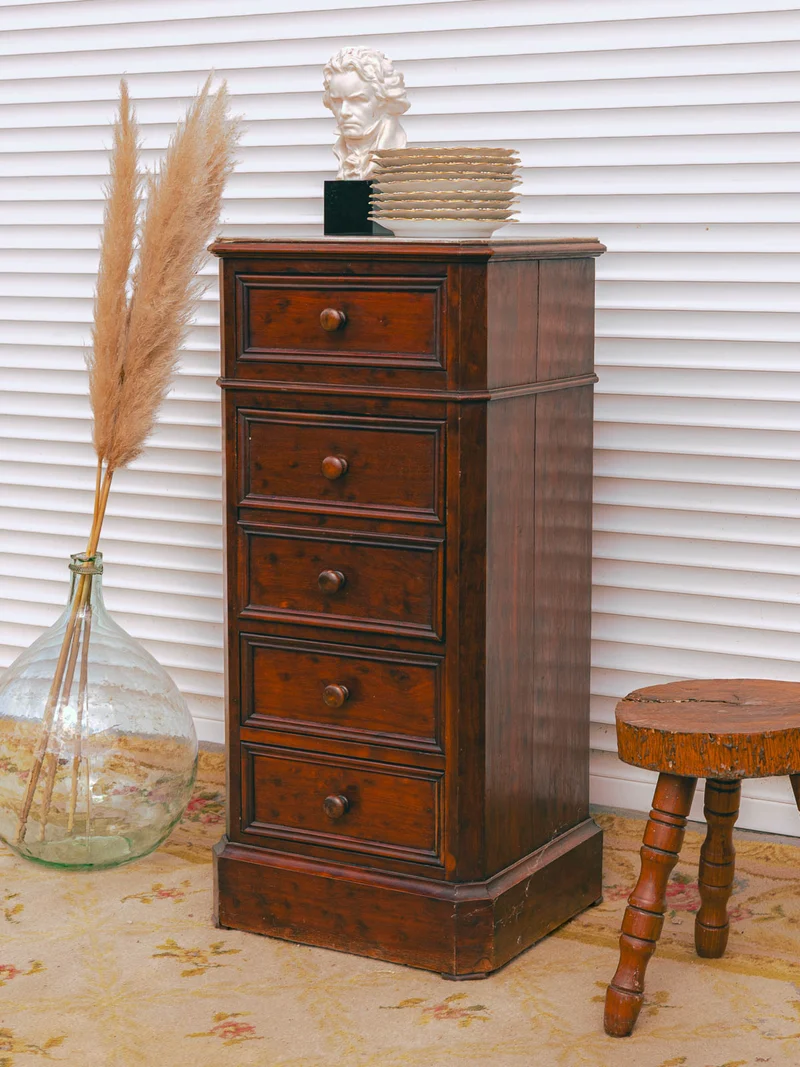 Valery, le chiffonnier en bois et marbre N°135