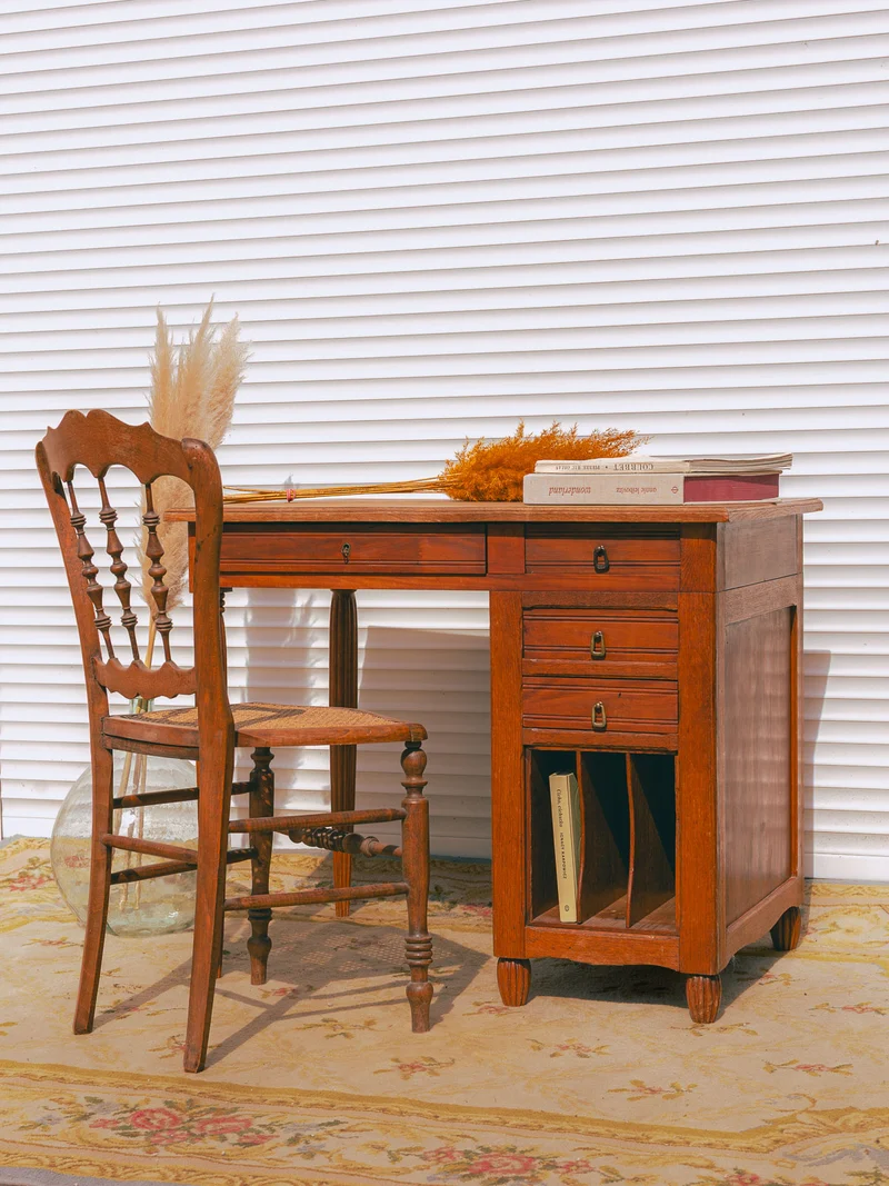 Edouard, le bureau en bois clair N°1057
