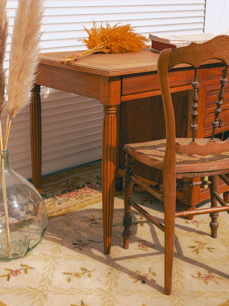 Edouard, le bureau en bois clair N°1057