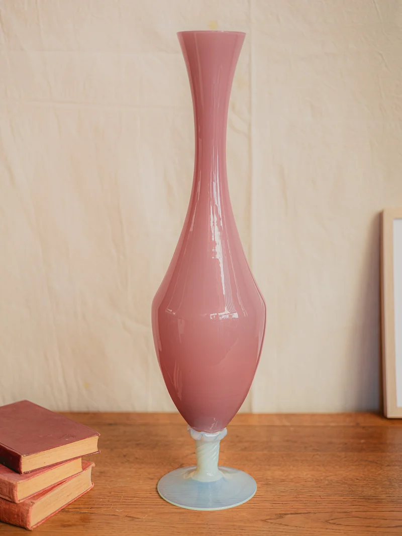 Edmond, le grand vase en opaline rose N°209