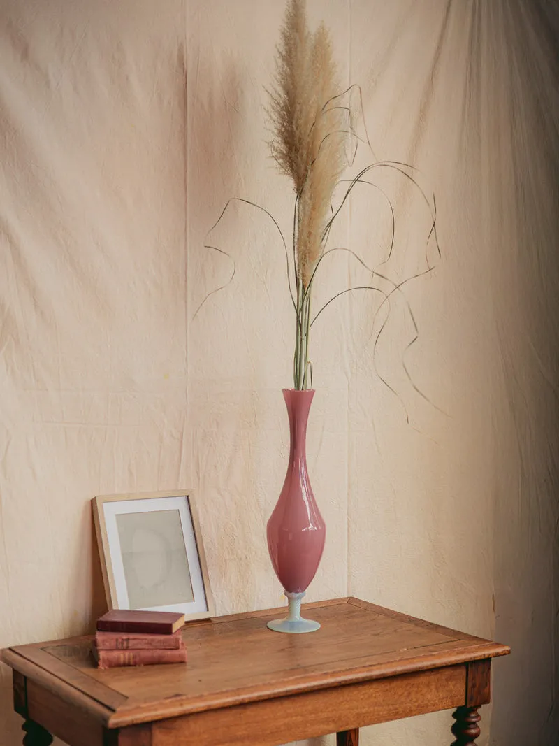 Edmond, le grand vase en opaline rose N°209