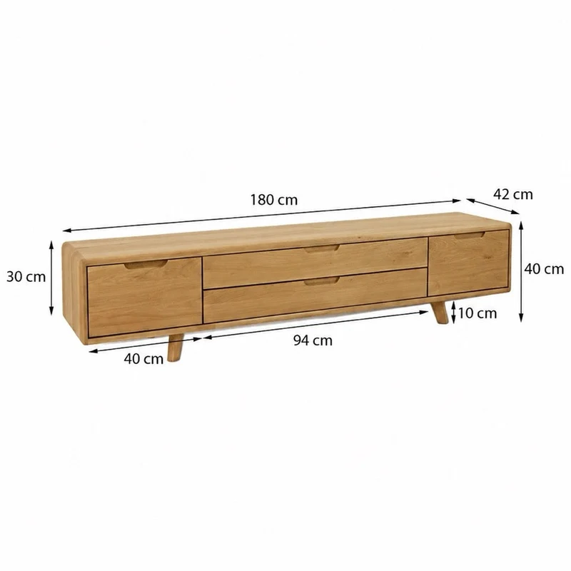 Meuble TV en bois massif SWEDEN 1 | NordicStory