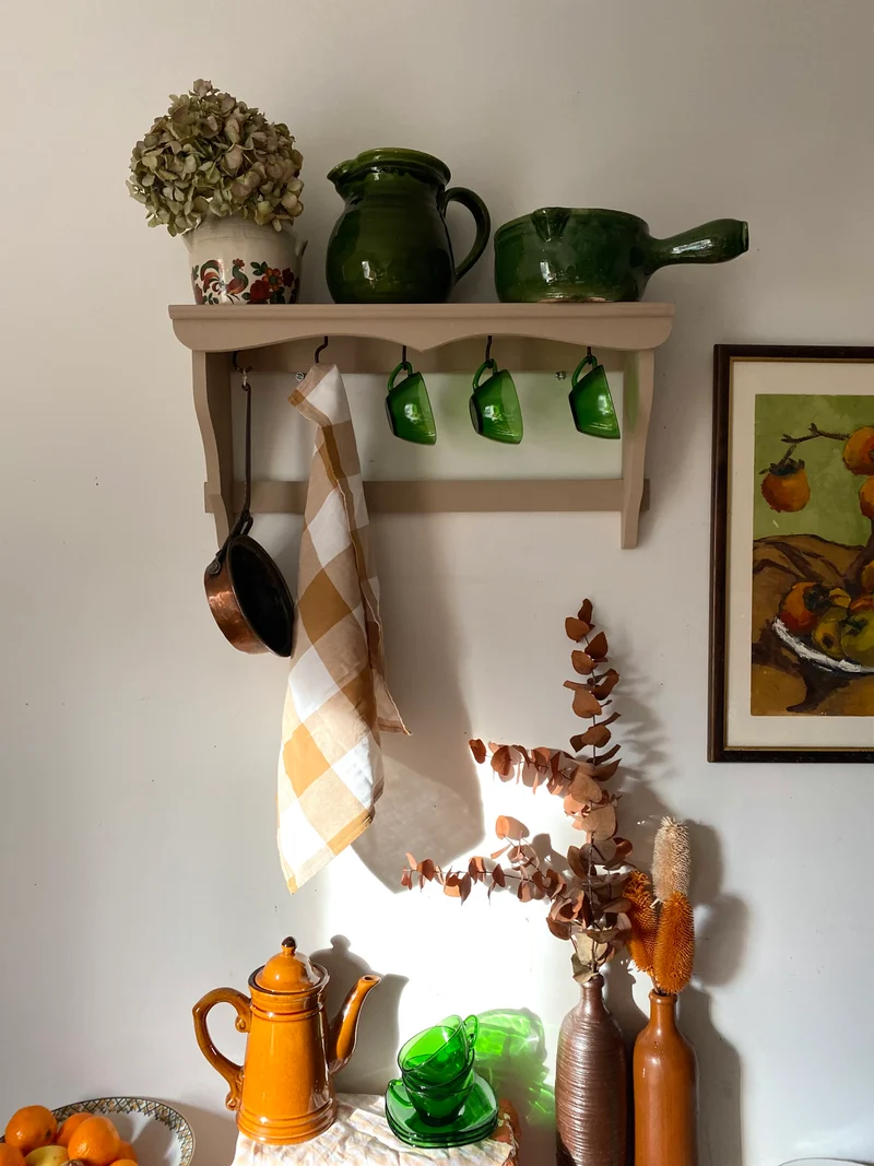 Étagère murale en bois ancien