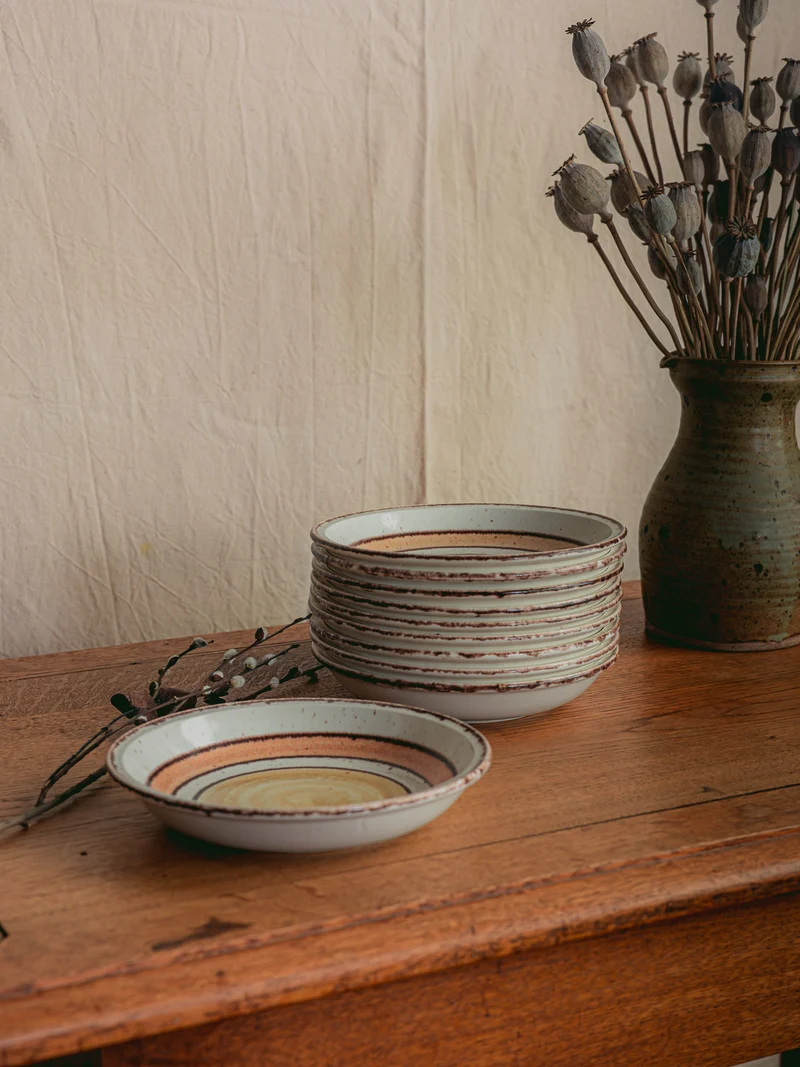 Antoinette, le lot de 10 assiettes Gien N°321