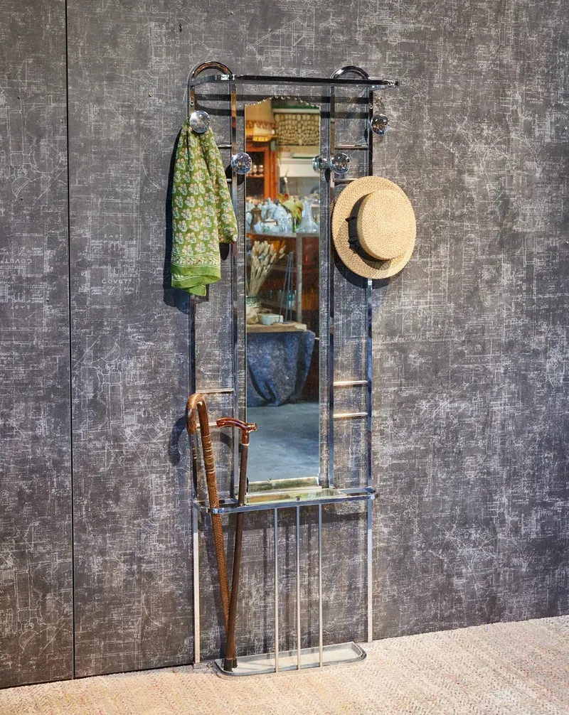 Max, le porte-manteau Art déco en chrome N°478