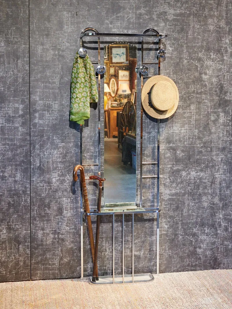 Max, le porte-manteau Art déco en chrome N°478