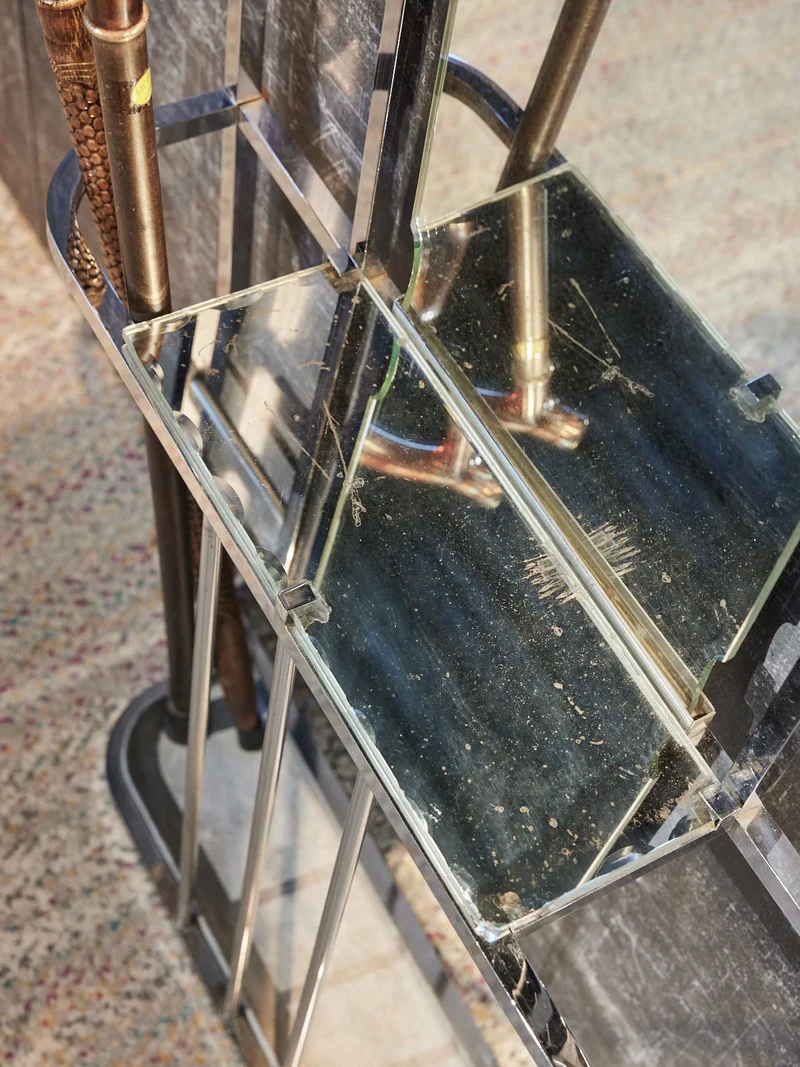 Max, le porte-manteau Art déco en chrome N°478