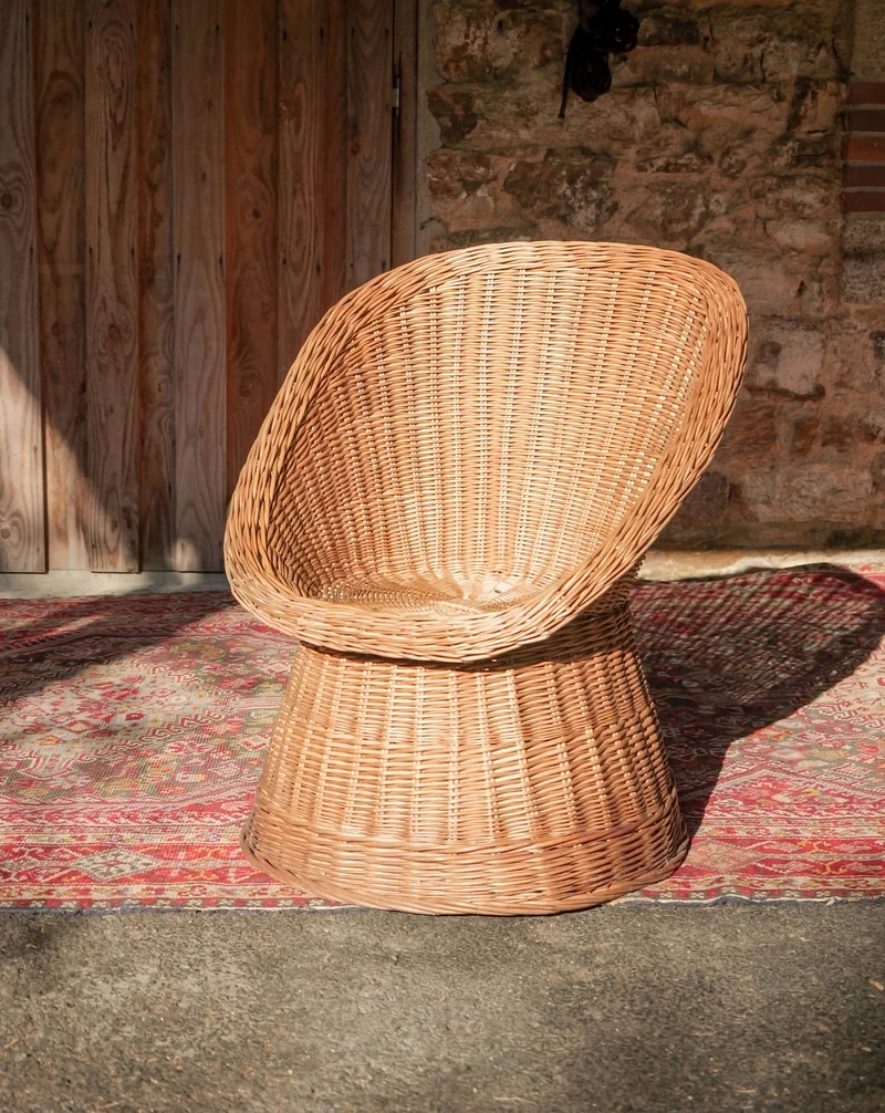 Emmanuel, le fauteuil en osier N°34