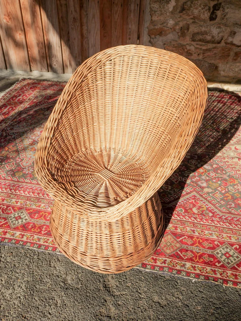 Emmanuel, le fauteuil en osier N°34