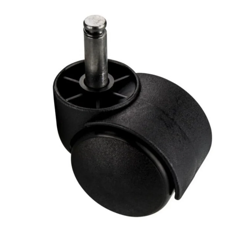 Roulette pivotante pour meuble en plastique avec tige 10mm - Ø50mm