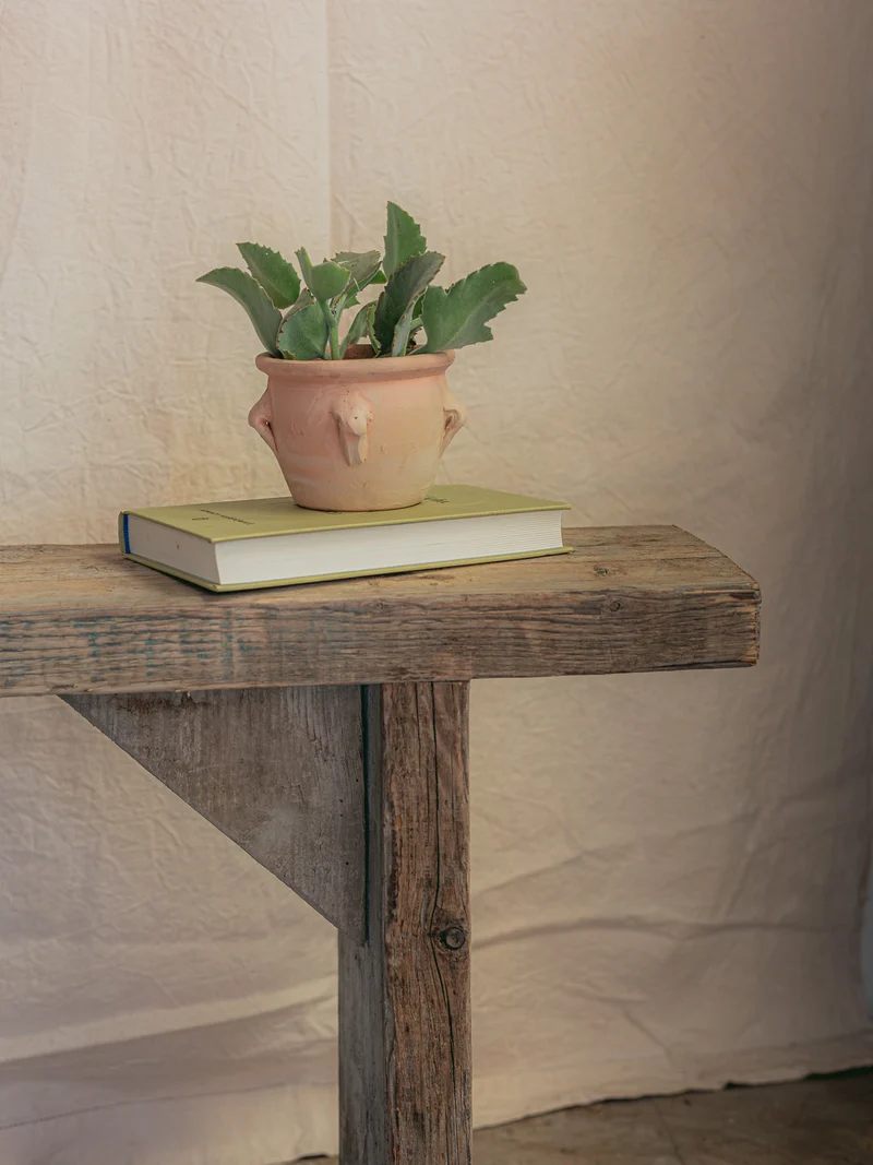 Antoine, le banc de ferme en bois brut blanchi N°505