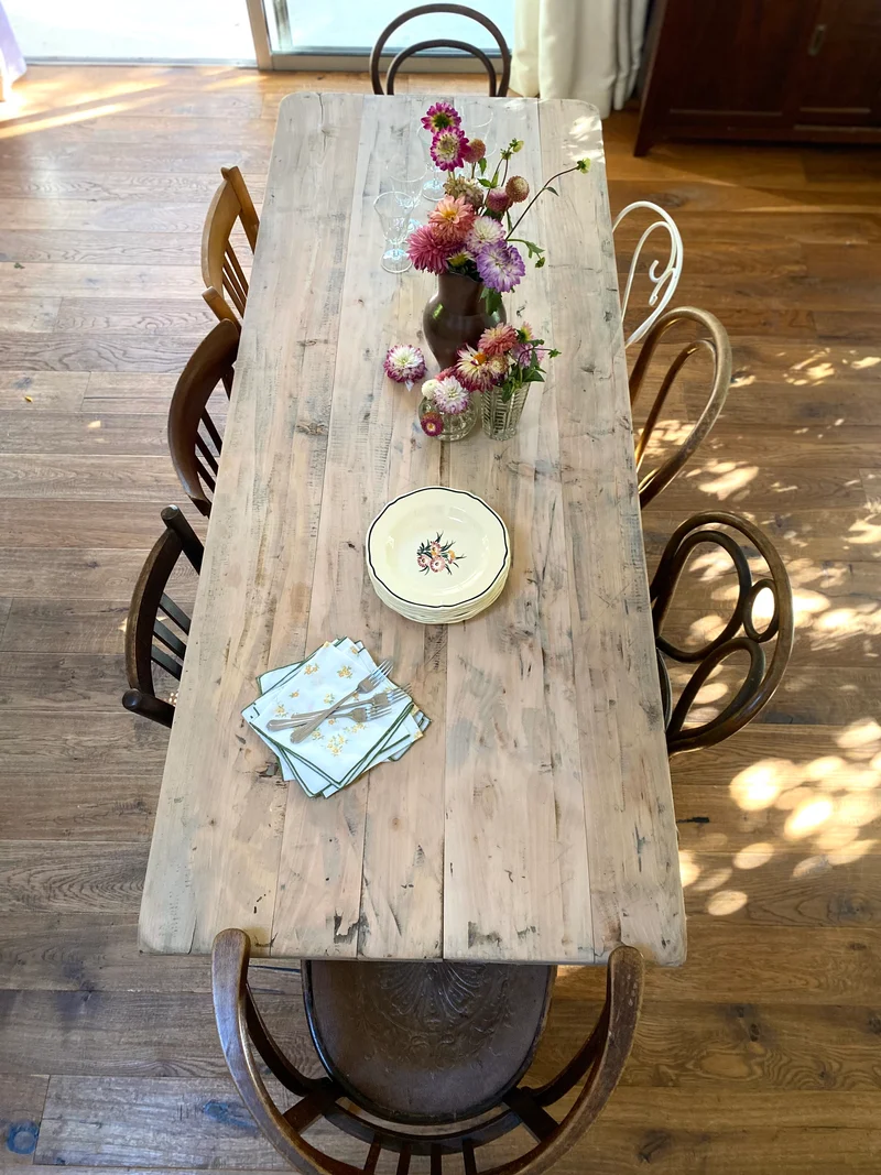 Table de monastère en chêne ancien