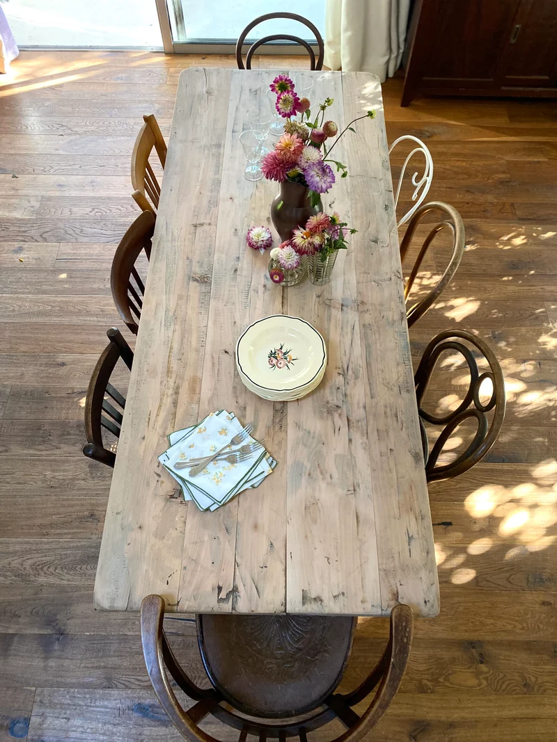 Table de monastère en chêne ancien