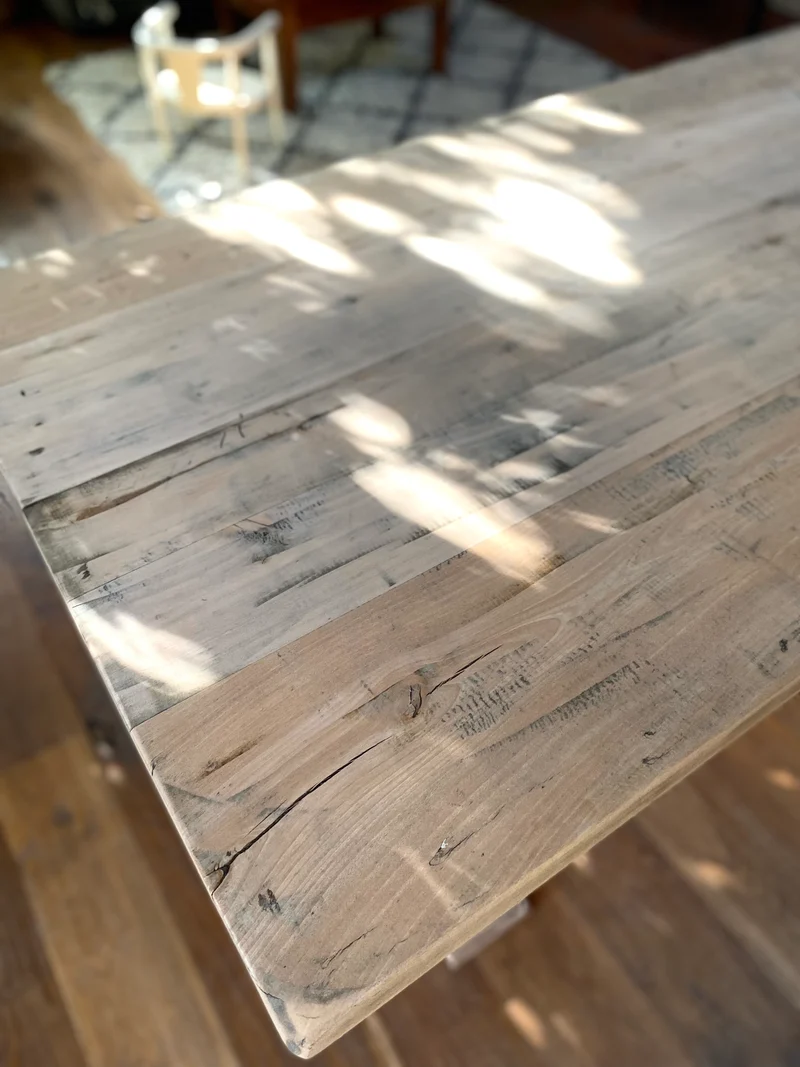 Table de monastère en chêne ancien