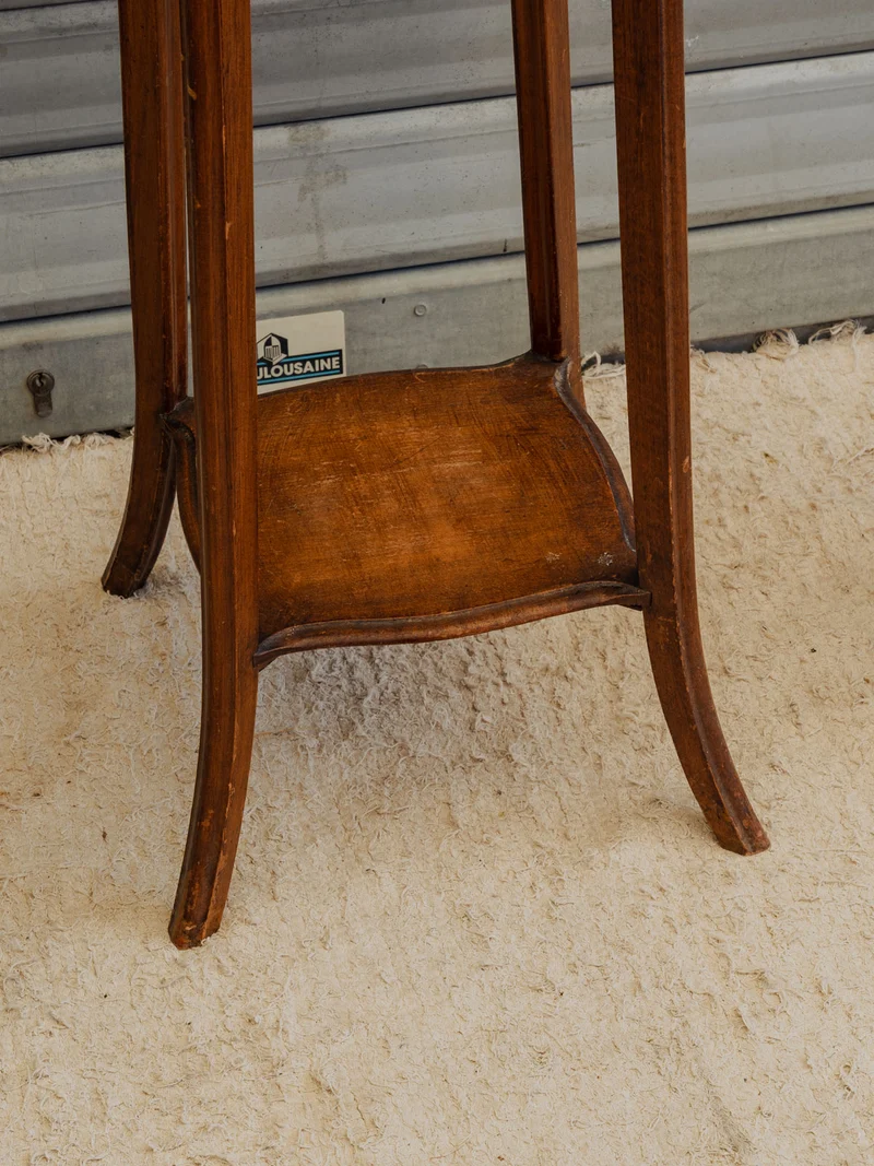Francine, la sellette en bois et marbre N°1602