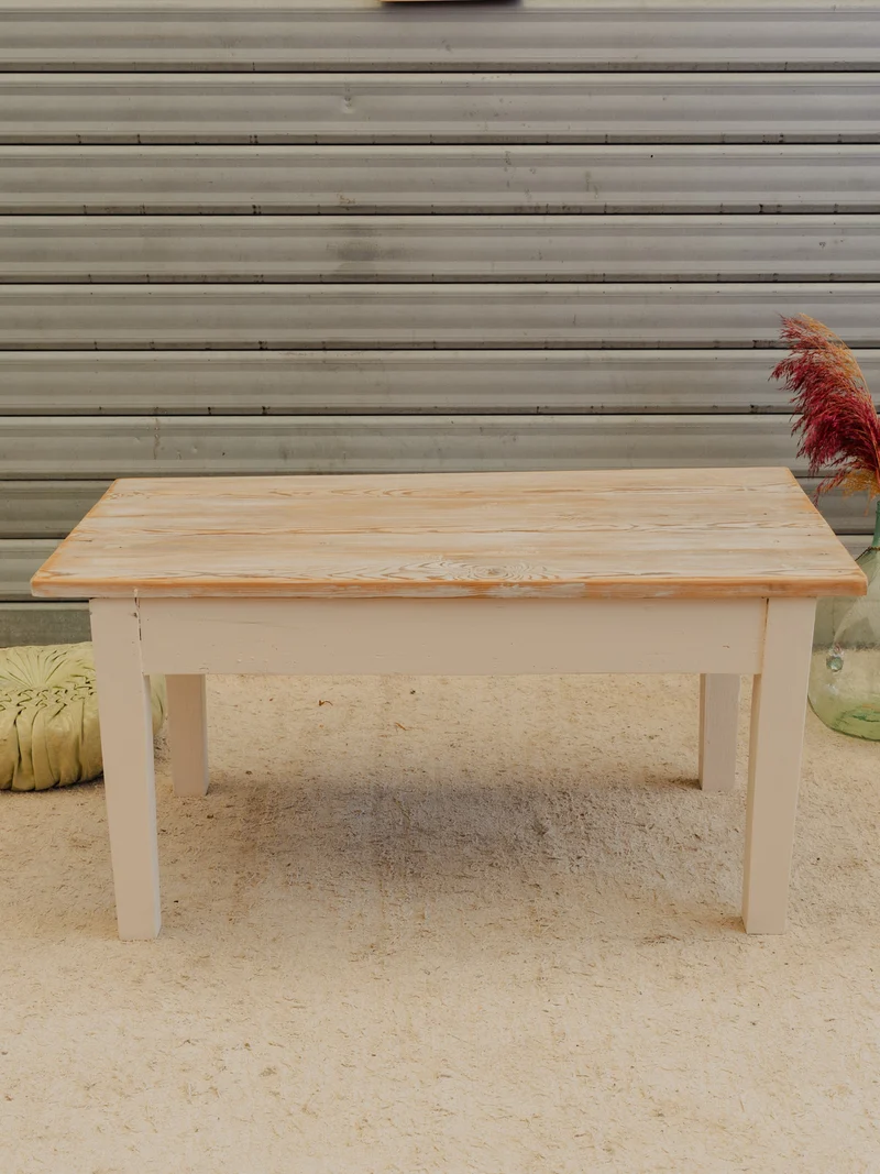 Léonie, la table basse en bois beige N°1581
