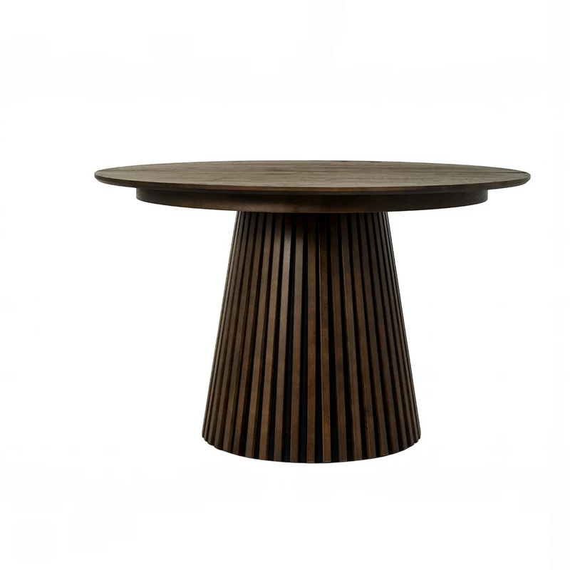 Table repas D120 avec 3 allonges placage Chêne Foncé
