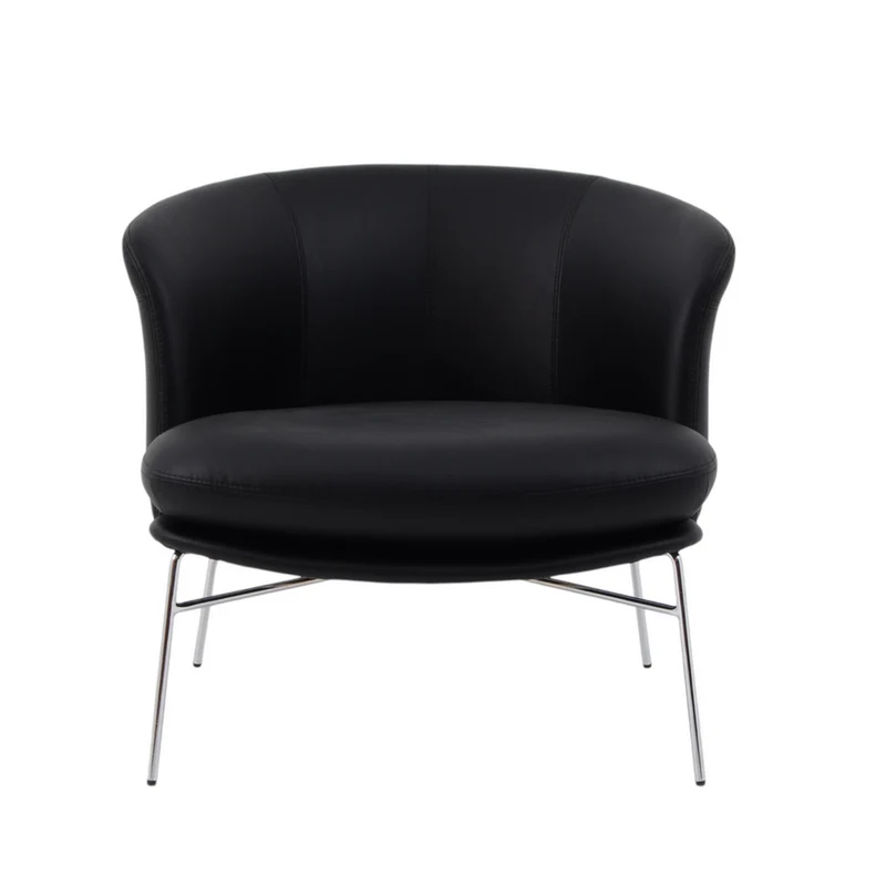 Fauteuil noir imtation cuir