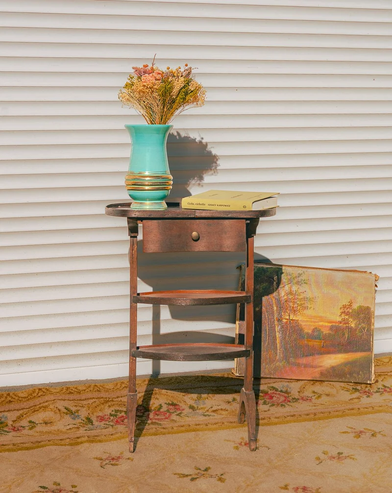 Odile, la table de chevet en bois N°1526