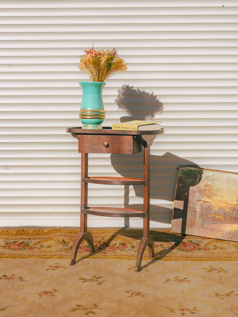 Odile, la table de chevet en bois N°1526