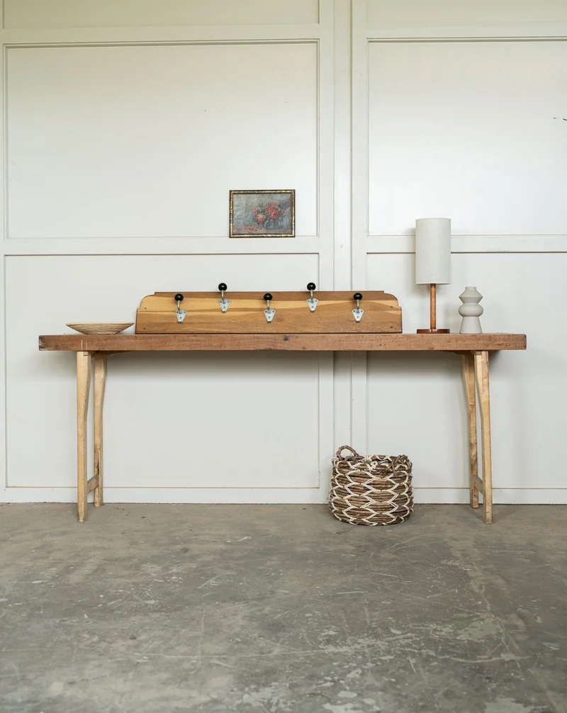 Francine, la longue console en bois de campagne N°1582