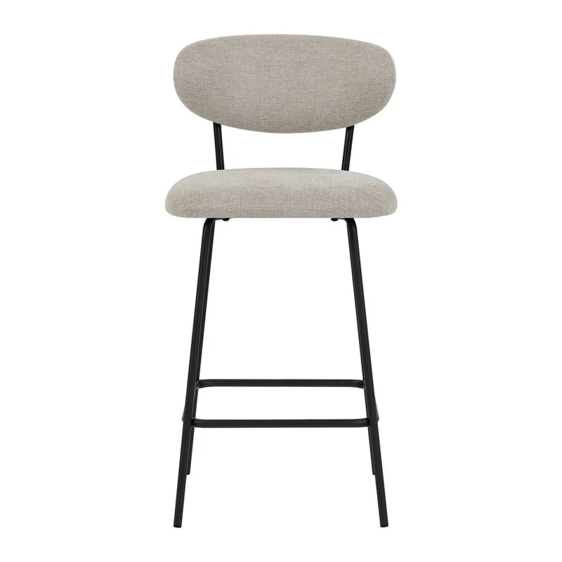 Chaise snack en tissu beige