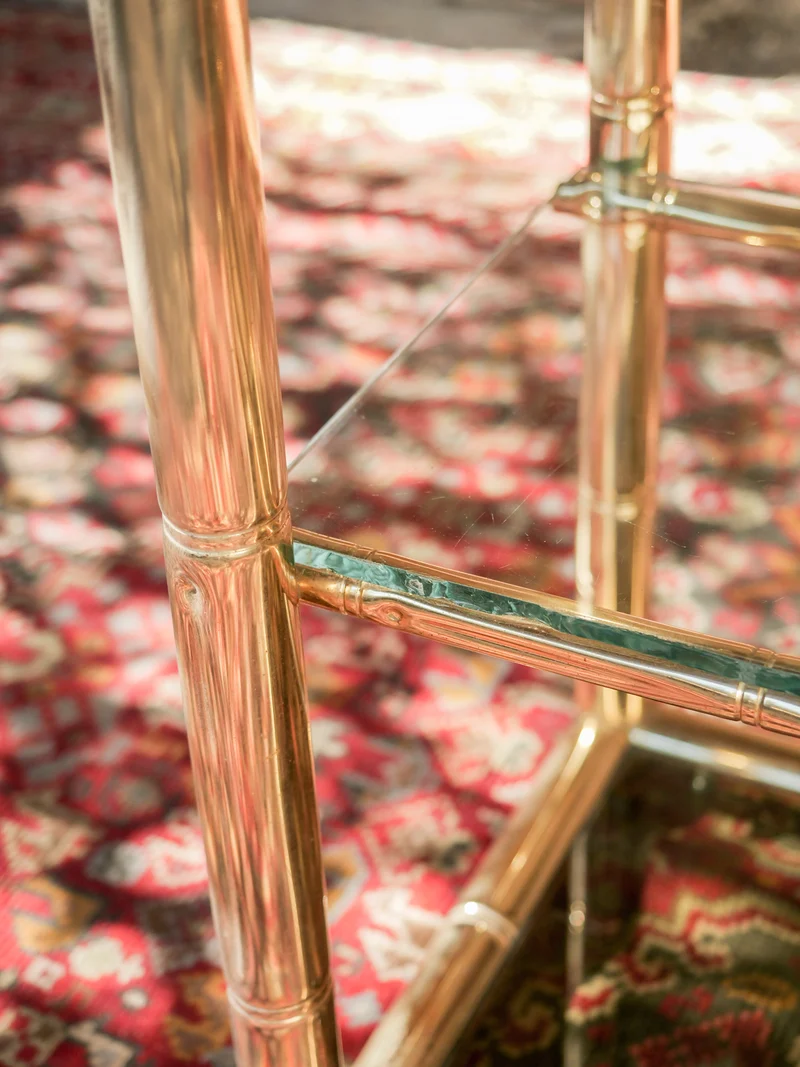 Isabelle, l'étagère vintage dorée N°356
