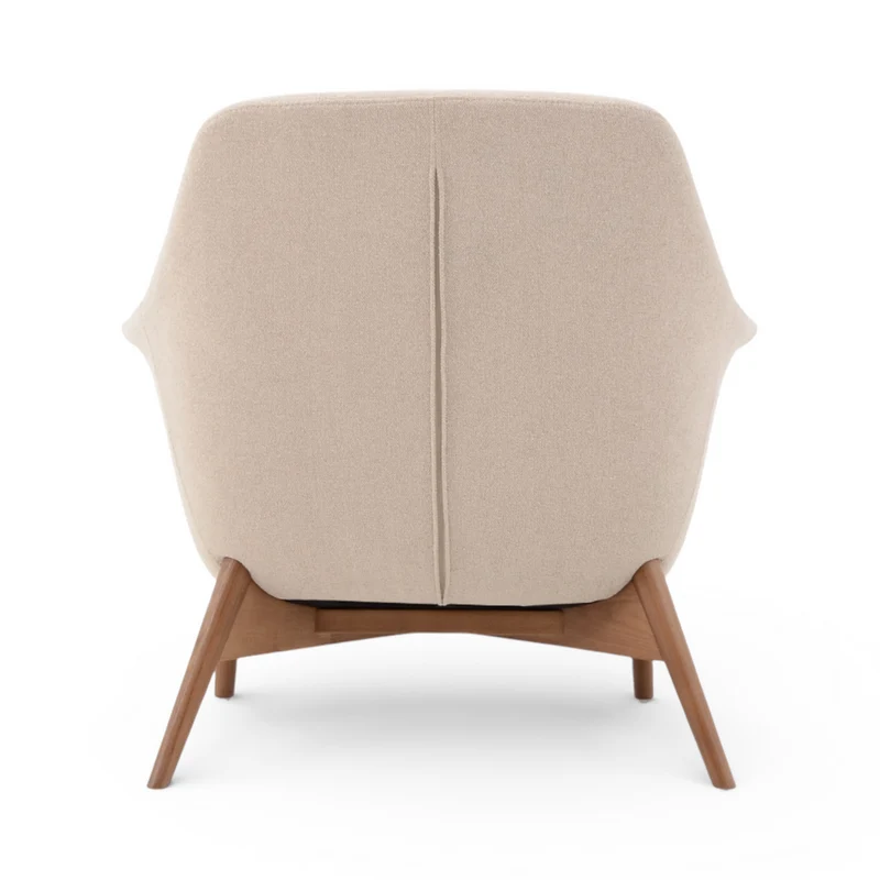 Fauteuil en tissu sable