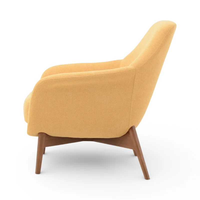 Fauteuil en tissu or