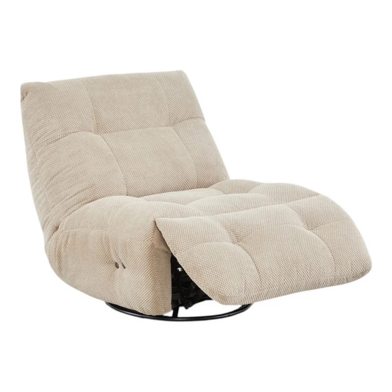 Fauteuil relax tissu argile
