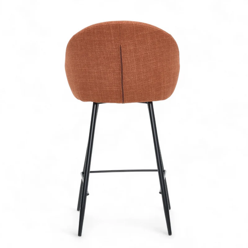 Chaise snack tissu caramel