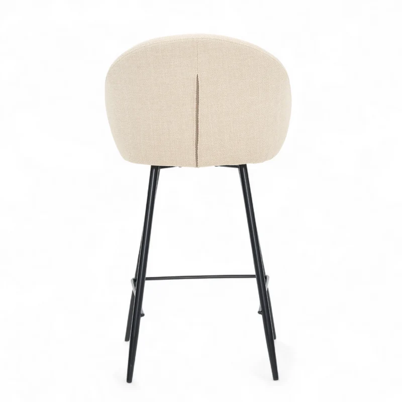 Chaise snack tissu écru