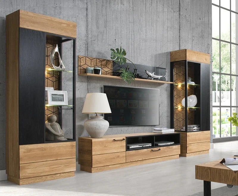 Meuble TV en chêne MOZAIK 25 | LoftStory