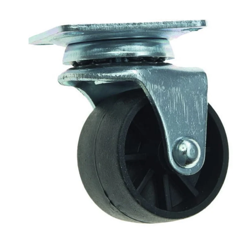 Roulette de meuble en caoutchouc avec roulement Ø39mm