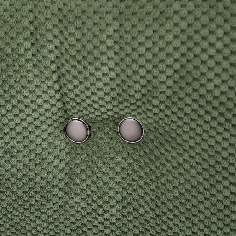 Fauteuil relax tissu vert foncé