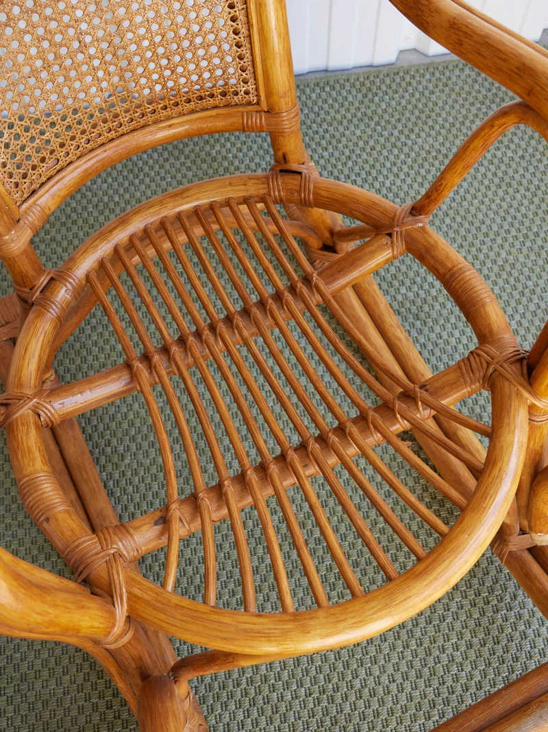 Alibert, le rocking-chair en rotin N°103