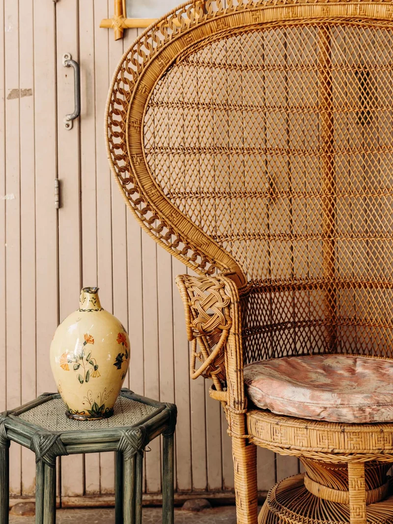 Emmanuel, le fauteuil en rotin élégant et grandiose N°28