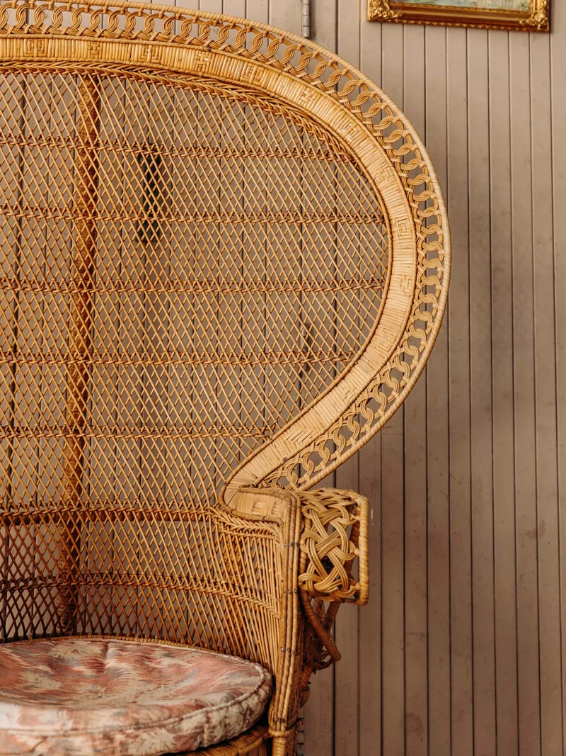 Emmanuel, le fauteuil en rotin élégant et grandiose N°28