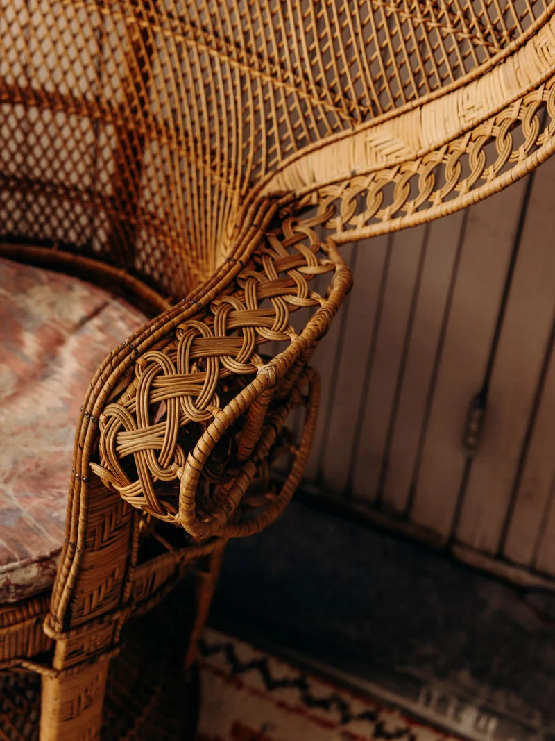 Emmanuel, le fauteuil en rotin élégant et grandiose N°28