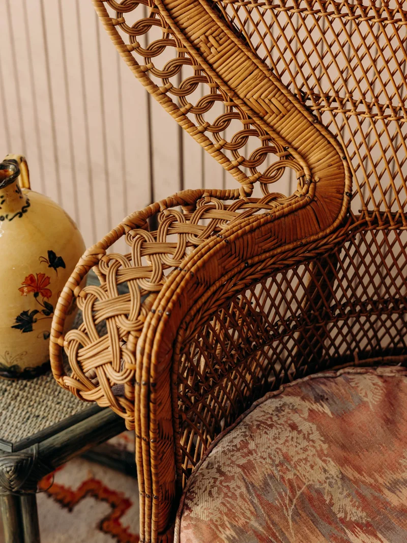 Emmanuel, le fauteuil en rotin élégant et grandiose N°28